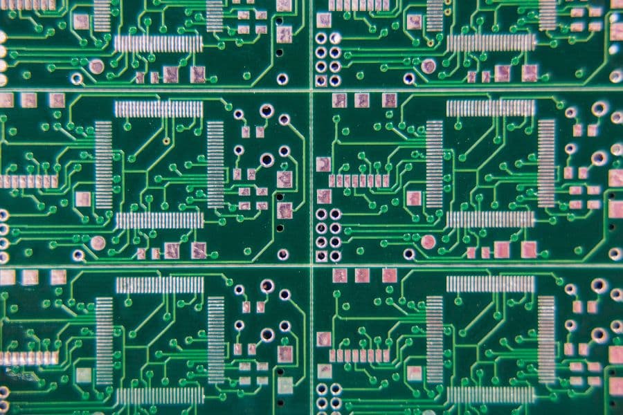 A Green Bare PCB Board