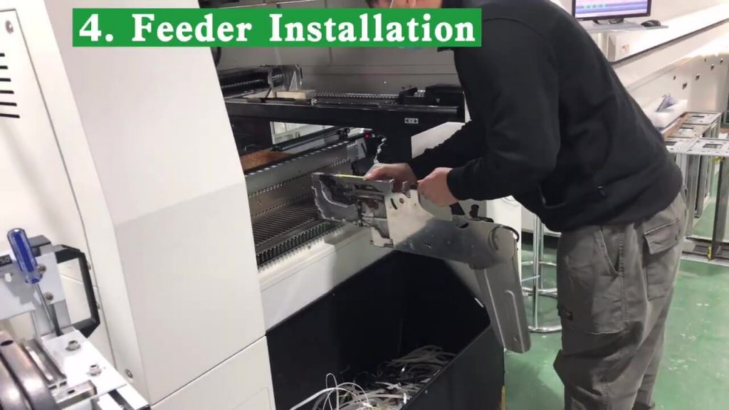 Flexible PCB assembly-feeder installation