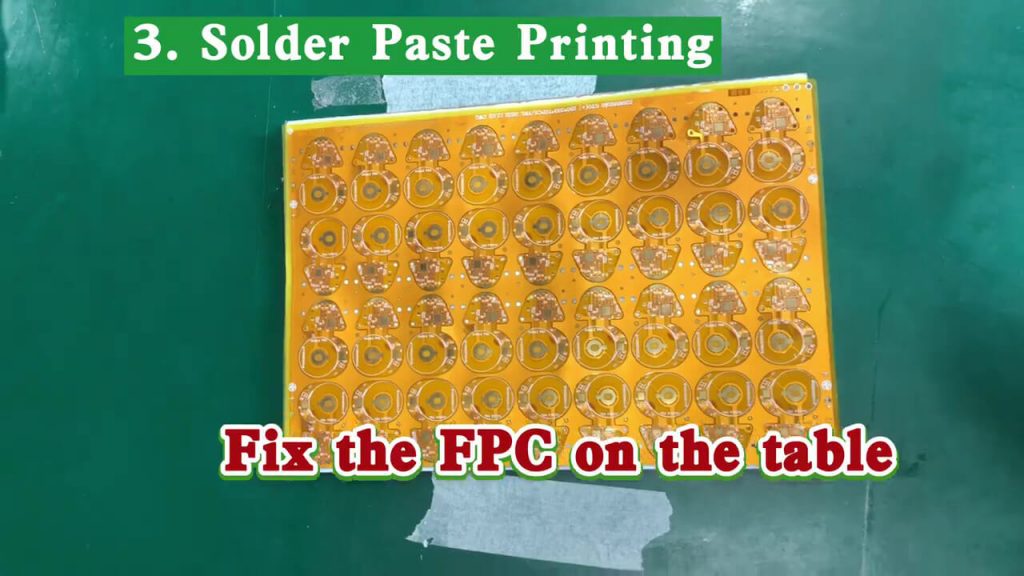 FPC Assembly-Fix the FPC on the table