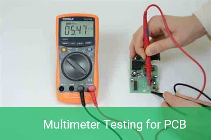 Multimeter testing for PCB