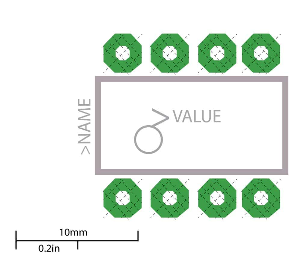 Pad design for through-hole pads