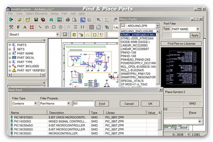 Schematic Find Place Parts