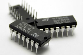 Three IC circuit chips