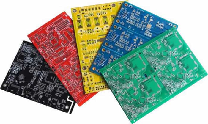 Various colors of PCB