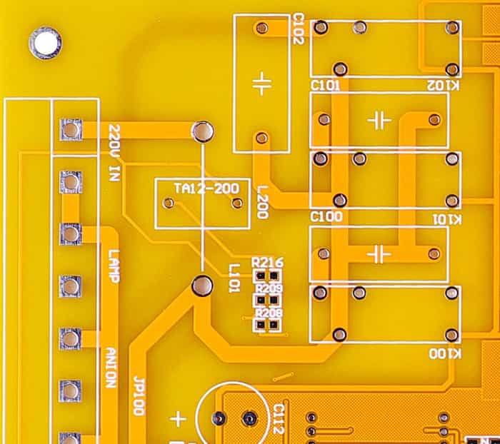 Yellow Solder Mask PCB