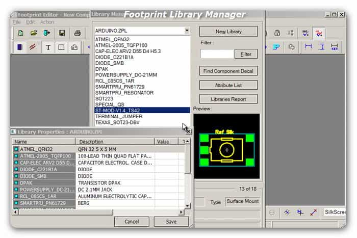 ZenitPCB Footprint Library