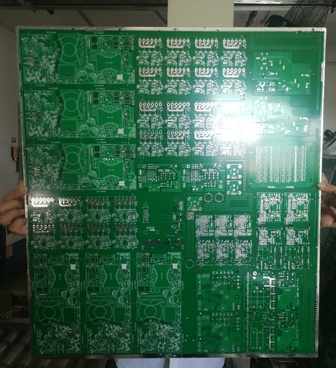 Figure 9-6. Circuit board after hot air solder leveling process